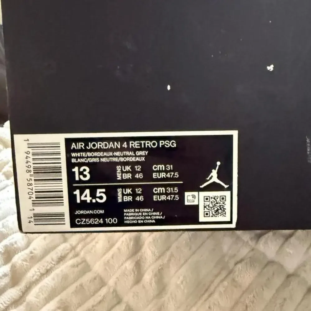 Air Jordan 4 Retro PSG Paris Saint-Germain — Size 13 — CZ5624-100